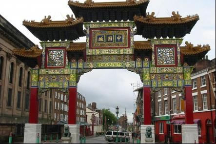 Chinatown de Liverpool- Foto: Man Vyi (Licença-Dominio publico)